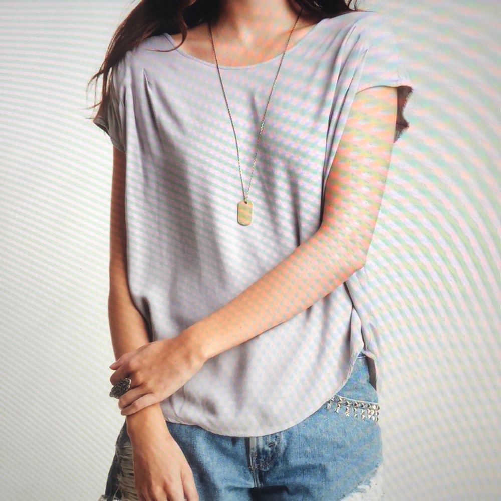 Rails brand gray pleated tunic top XS fits a small